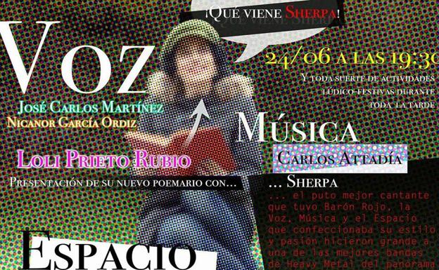Cartel de la presentación.