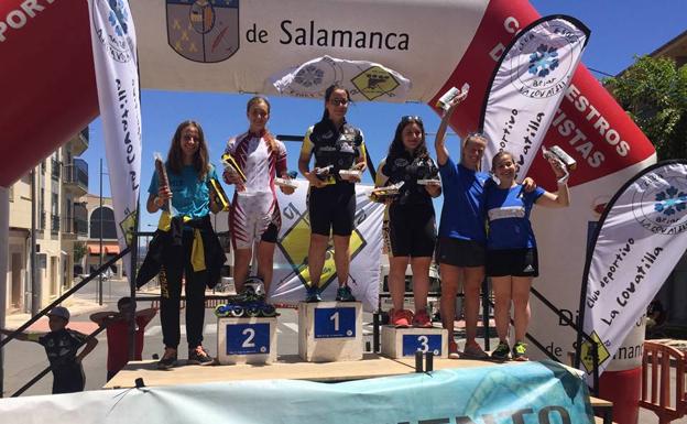 Nuria Requejo se subió a lo más alto del podio en Guijuelo.