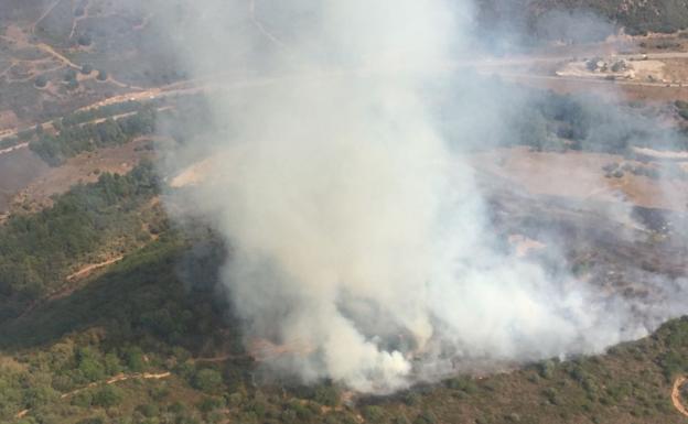 Imagen del incendio.