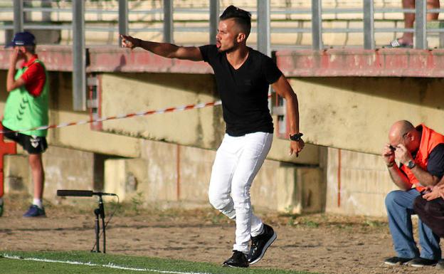 Rubén de la Barrera, durante un partido.