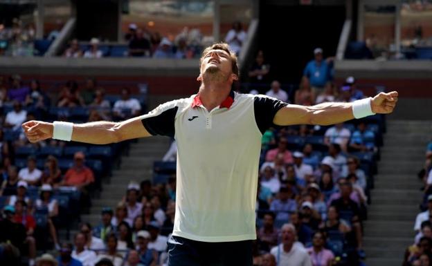 Pablo Carreño celebra su victoria. /Timothy A. Clary (Afp)