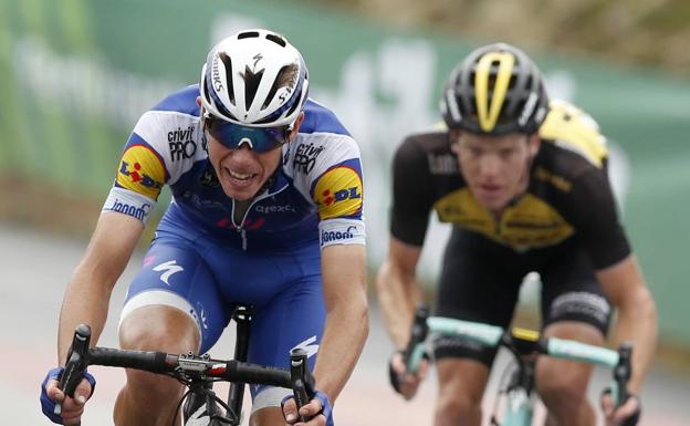 El ciclista catalán del equipo Quick Step, David de la Cruz. /Efe