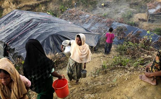 Campamento de refugiados rohinyá en Bangladesh./Abir Abdullah (Efe)