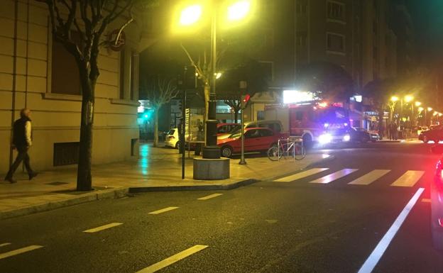 Intervención de los Bomberos de León en este suceso./