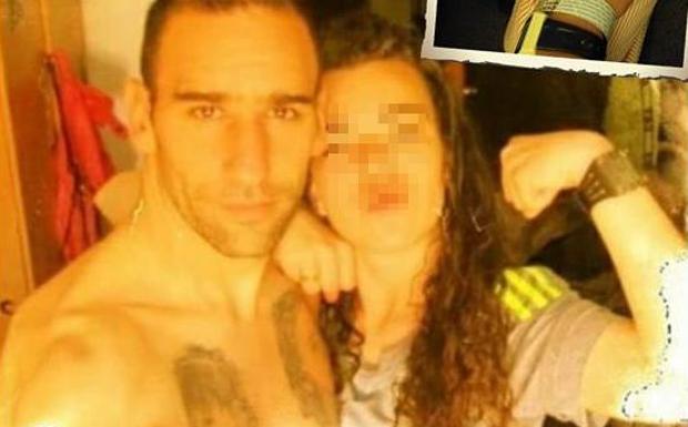 La imagen difundida de Ángel junto a su hija. /