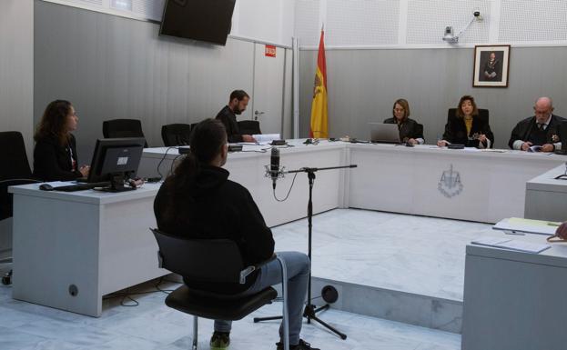 El acusado Josué Cabrera, en la Audiencia Nacional./EFE