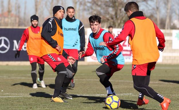 Imagen de un entrenamiento de la Cultural y Deportiva Leonesa./