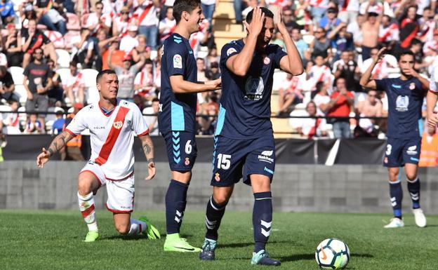 Bouy, junto a Yeray, en el partido ante el Rayo./Boned/Unión Rayo