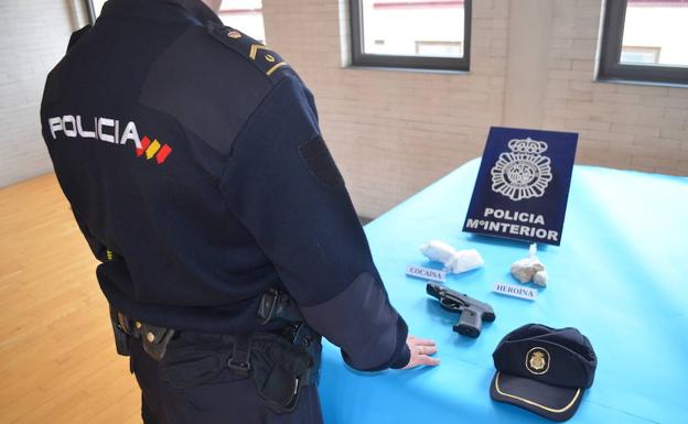 Imagen de la droga incautada por la Policía./