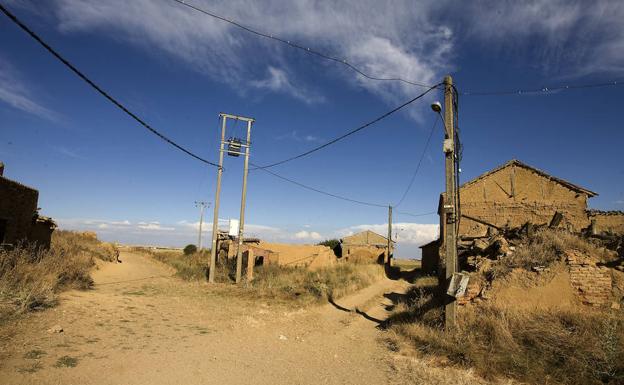 Una localidad de la Comunidad, en riesgo de despoblación. /Gabriel Villamil