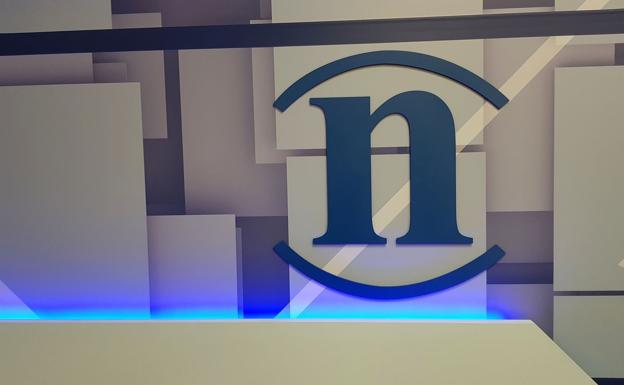 Imagen del logotipo de leonoticias.tv en el estudio ubicado en leonoticias./