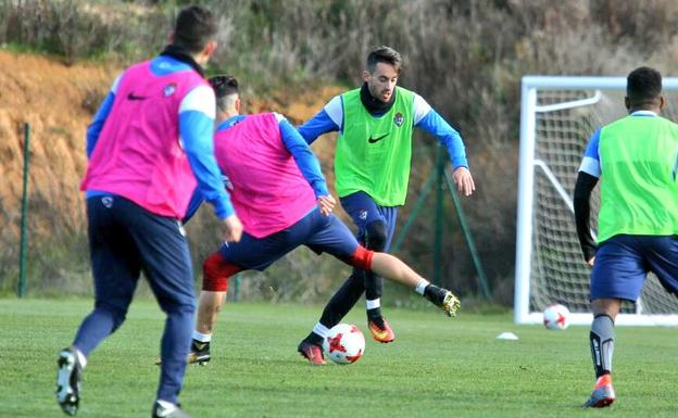 Entrenamiento de la SD Ponferradina./