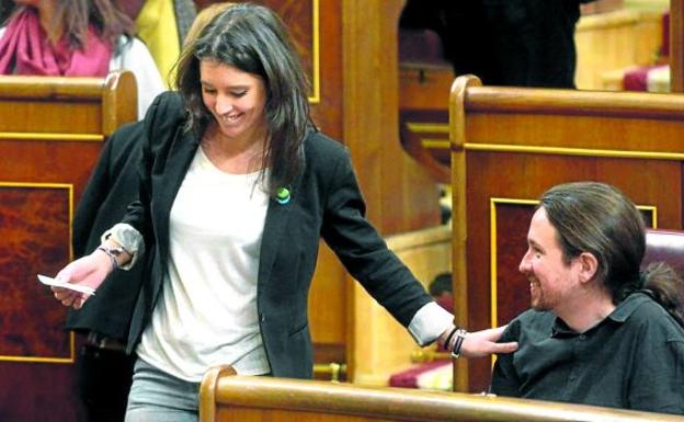 Irene Montero y Pablo Iglesias./EFE