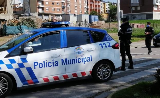 Control de la Policía Municipal de Ponferrada./