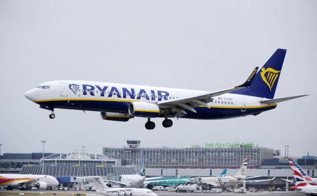 Un avión de Ryanair./Efe