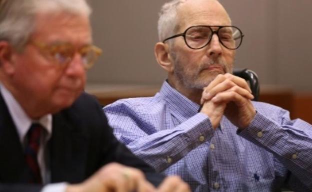 Robert Durst, en una imagen real durante el juicio./AFP