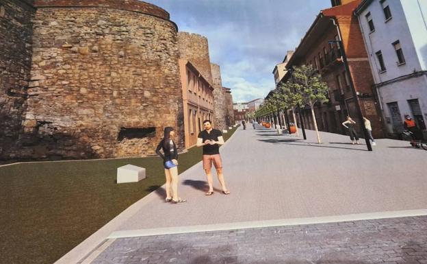 Tramos de la avenida de los Cubos en la futura recreación.