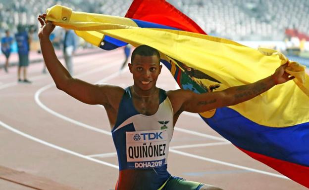 El atleta ecuatoriano Alex Quiñónez/Efe