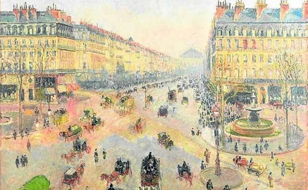 Avenue de l'Opéra', pintado por Pisarro en 1898. /
