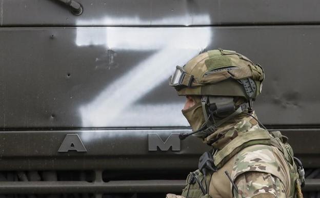 Ein russischer Soldat in der Region Luhansk, Ukraine./EFE