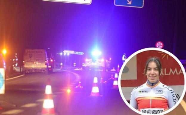 Lugar del accidente de la ciclista, de 18 años, Estela Domínguez en la entrada al Polígono de los Villares en Salamanca/José Manuel Gacía